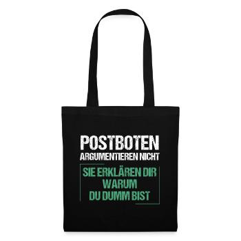 Les facteurs ne discutent pas - Sac en tissu - noir - Devant
