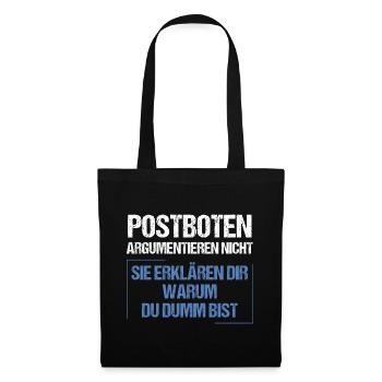 Les facteurs ne discutent pas - Sac en tissu - noir - Devant