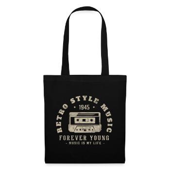 Rétro 1945 Cadeau D'anniversaire 1945 vintage 1945 - Sac en tissu - noir - Devant