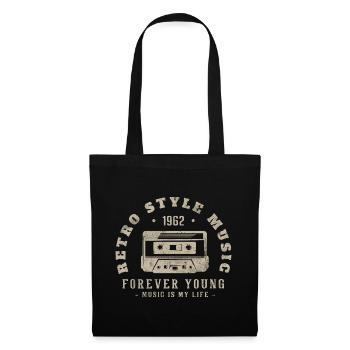 Retro 1962 Geburtstagsgeschenk 1962 Jahrgang 1962 - Stoffbeutel - Schwarz - Vorne
