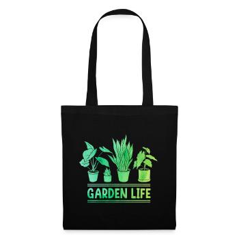 Garden Life Gardener Horticulturist Gardening Land - Stoffbeutel - Schwarz - Vorne