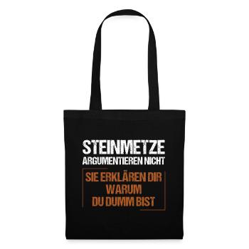 Stonemasons don't argue - Tote Bag - black - Front