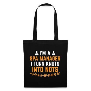 SPA Manager Job Wellness Funny SPA Management Sayi - Tote Bag - black - Front