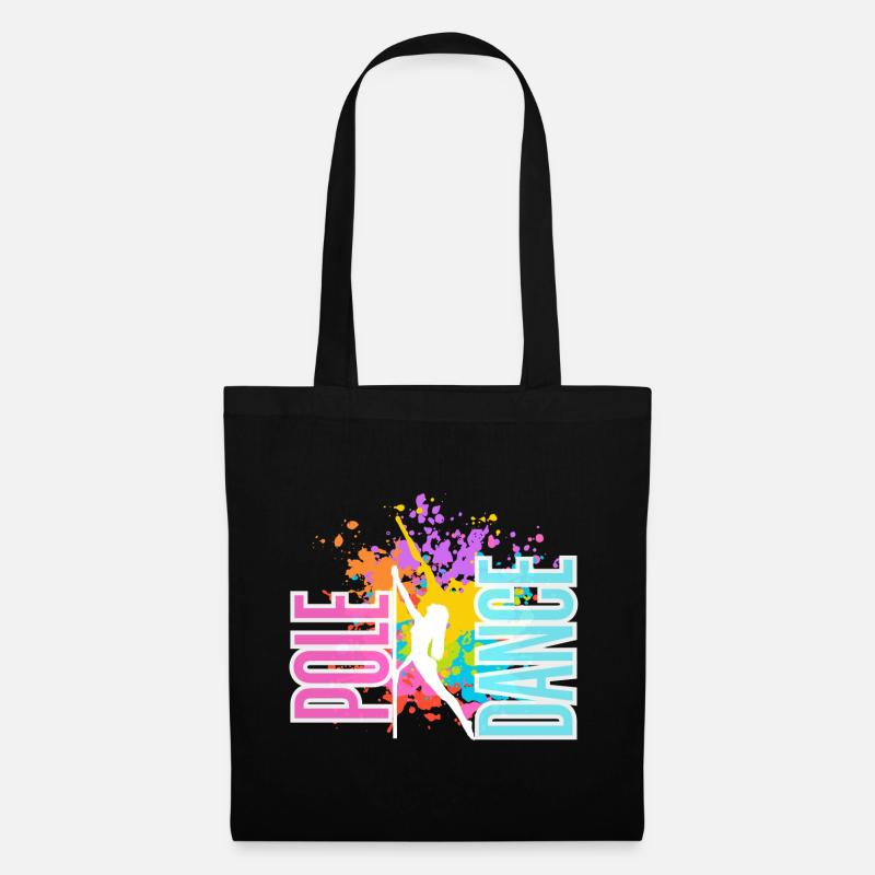 Pole Dance Splash Neon Colors - Tote Bag - black