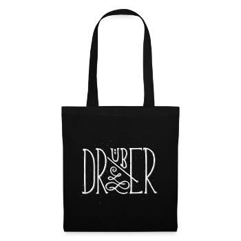 DRÜBER | Drunter & Drüber | Partnerlook - Stoffbeutel - Schwarz - Vorne