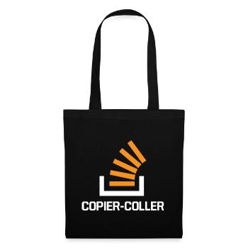 Copier Coller Programmer Software Developer Nerd G - Stoffbeutel - Schwarz - Vorne