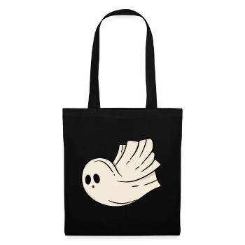 Halloween fantôme - Sac en tissu - noir - Devant