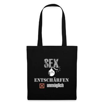 Sexbombe - Entschärfen unmöglich - Stoffbeutel - Schwarz - Vorne