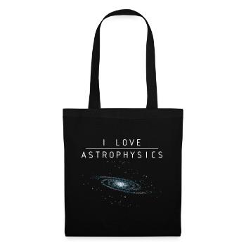 Ich liebe Astrophysik - Stoffbeutel - Schwarz - Vorne