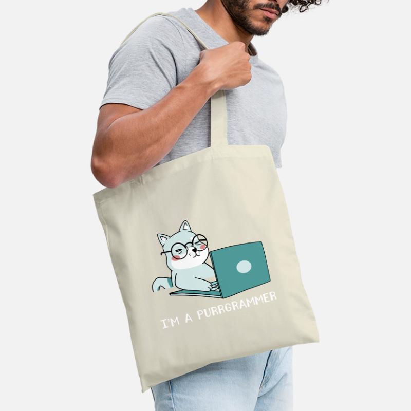 I'm A Purrgrammer Coder Software Developer Compute Stoffbeutel