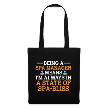 SPA Manager Job Wellness Funny SPA Management Sayi - Tote Bag - black - Front