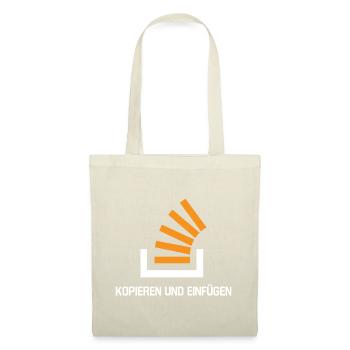 Copy And Paste Programmer Developer Coder Nerd - Stoffbeutel - Natur - Vorne