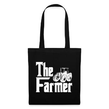 The Farmer Graphic Agriculture Agriculteur Farmer - Stoffbeutel - Schwarz - Vorne