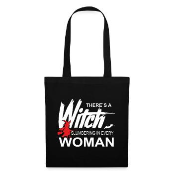 Halloween Witch Costume - Tote Bag - black - Front