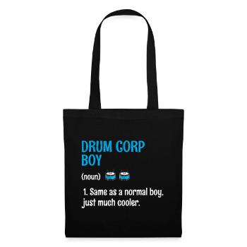 Drum Corps Marching Band Drum Corp Boy Music Percu - Sac en tissu - noir - Devant