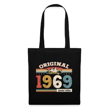 56ème anniversaire cadeau mari Original février 1969 - Sac en tissu - noir - Devant