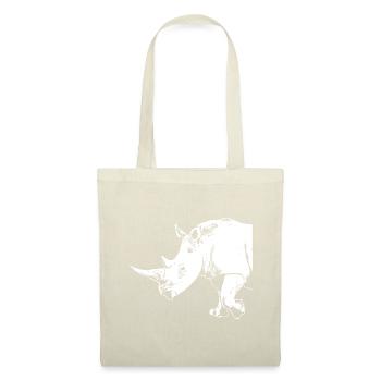 Rhino - Nashorn - Stoffbeutel - Natur - Vorne