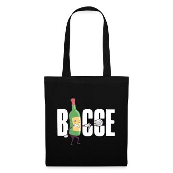 Bocce Wine Bottle Bocce Ball avec Jack Bocci Game - Sac en tissu - noir - Devant