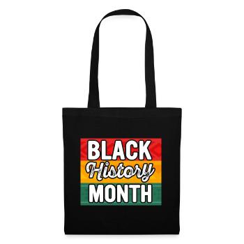 Black History Month Black History - Stoffbeutel - Schwarz - Vorne