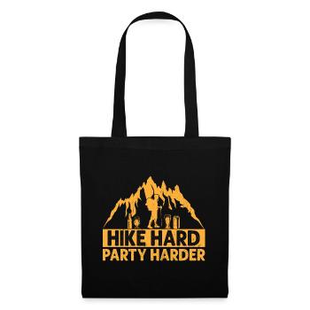 Hiking Hiker Nature Trekking Outdoor Mountaineerin - Tote Bag - black - Front