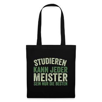 Meister Prüfung Bestanderen Prüfung - Stoffbeutel - Schwarz - Vorne
