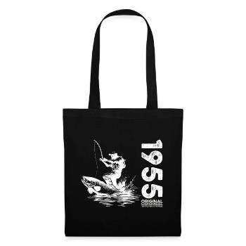 70th Birthday Angler Fishing 1955 Vintage 1955 - Tote Bag - black - Front