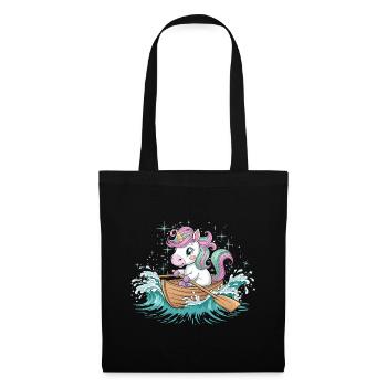 A Unicorn Boating Paddle Boat - Tote Bag - black - Front