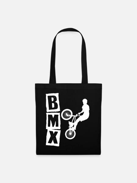 bmx race bike cyclist rider trick - Tote Bag - black