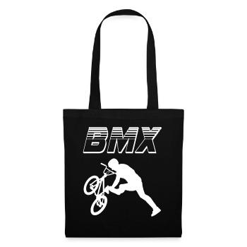 bmx race bike cyclist rider trick - Tote Bag - black - Front