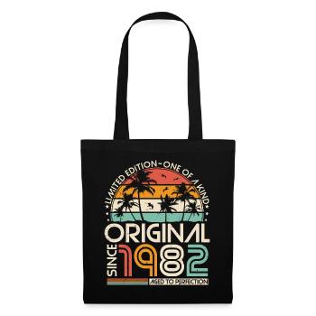 Original 1982 Vintage Birthday Retro - Tote Bag - black - Front