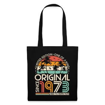 Original 1973 Vintage Anniversaire Rétro - Sac en tissu - noir - Devant
