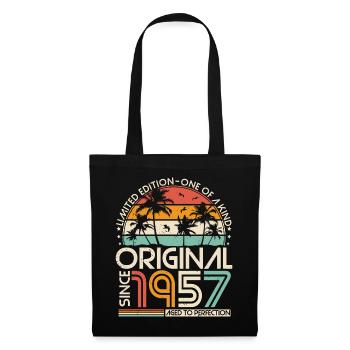 Original 1957 Vintage Anniversaire Rétro - Sac en tissu - noir - Devant
