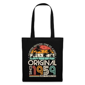 Original 1959 Vintage Anniversaire Rétro - Sac en tissu - noir - Devant