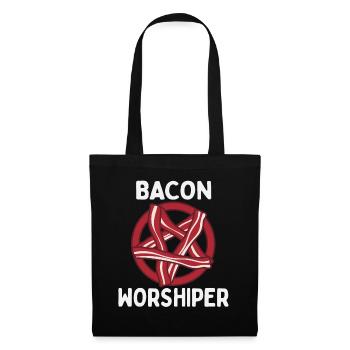 Funny Pentagram Bacon Bacon Lover Gift - Tote Bag - black - Front