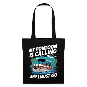Bateau ponton Capitaine Bateaux pontons - Sac en tissu - noir - Devant