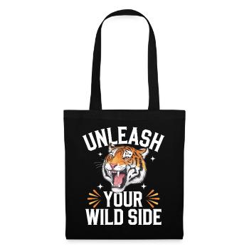 Tiger Animal Zoo Wild Animal - Tote Bag - black - Front