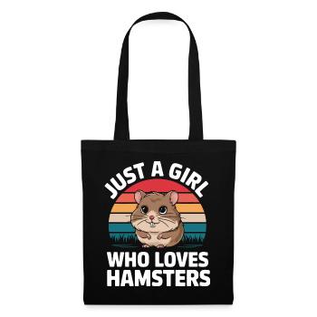 Hamster - Stoffbeutel - Schwarz - Vorne