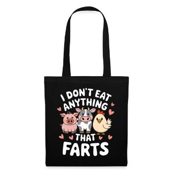 Végétarien Végétalien Végétarien Végétarien - Sac en tissu - noir - Devant