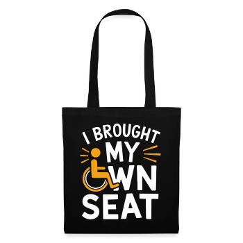 Wheelchair Wheelchair Disabled Humor - Tote Bag - black - Front