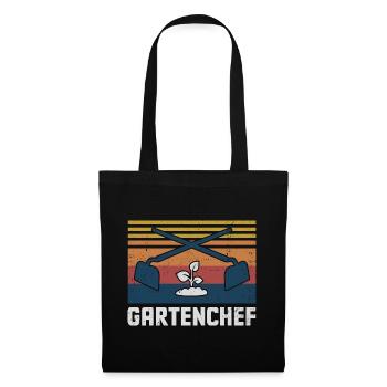 Gartenchef Gärtnerei Gärtner Garten Rasenmäher Gär - Stoffbeutel - Schwarz - Vorne