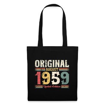 65th Birthday Original August 1959 Year 1959 - Tote Bag - black - Front