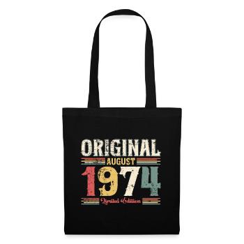 50th Birthday Original August 1974 Born 1974 - Tote Bag - black - Front