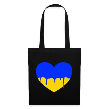 Melting Heart Ukraine - Tote Bag - black - Front