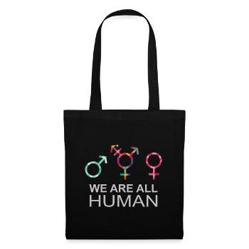 We are all Human LGBT Gender Symbols - Tote Bag - black - Front