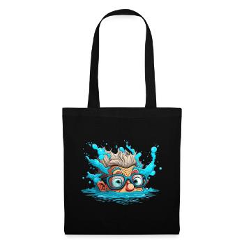 Illustration du flottant - Sac en tissu - noir - Devant