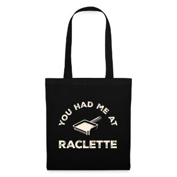 You Had Me At Raclette Melted Cheese Lover Funny - Tote Bag - black - Front