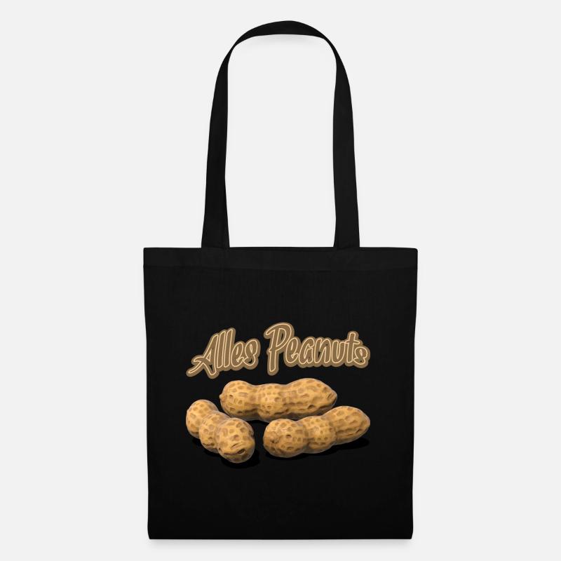 Alles Peanuts - Stoffbeutel - Schwarz