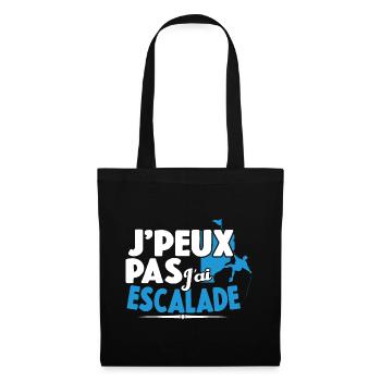 Je Peux Pas J'ai Escalade Cadeau Grimpeur Montagne - Sac en tissu - noir - Devant