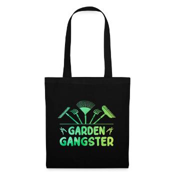 Garden Gangster Graphic Gardener Hogriculture Gard - Stoffbeutel - Schwarz - Vorne
