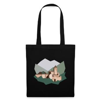 Tyrol du Sud - Sac en tissu - noir - Devant